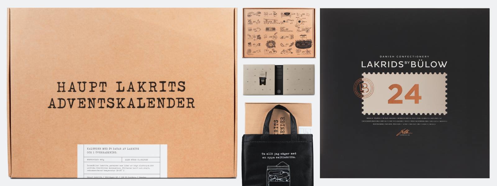 The Worlds best liquorice advent calendars - From Haupt LAkrits and Lakrids by Bulow