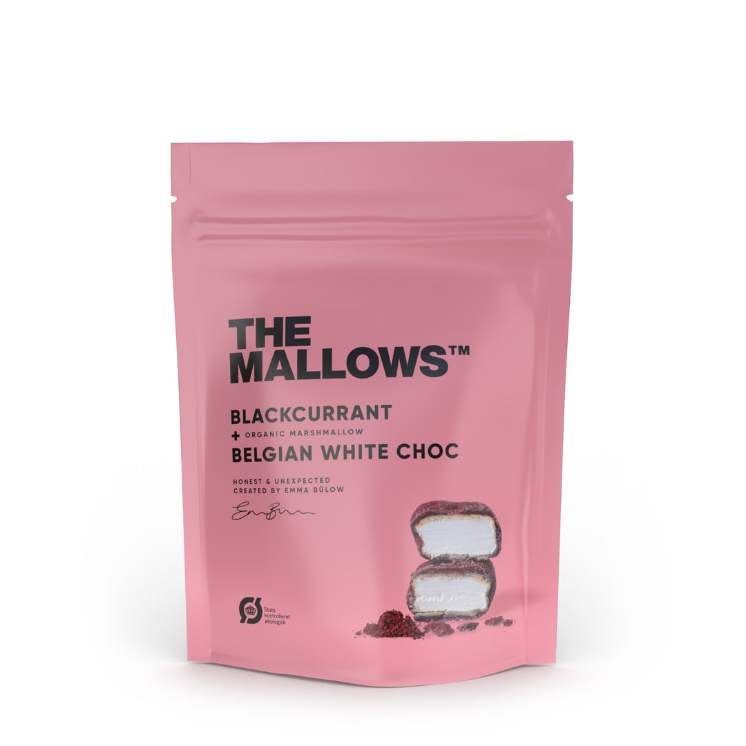Blackcurrant – Organic Vanilla Marshmallows with White Chocolate (90g)