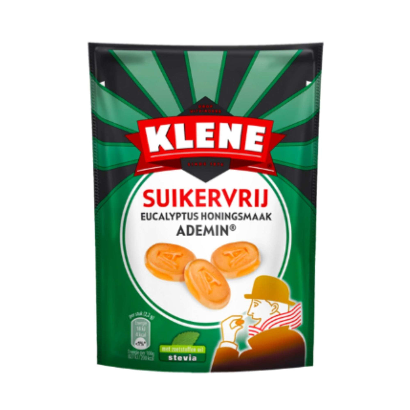 Klene Ademin – Sugar Free Eucalyptus, Mint & Honey Pastilles