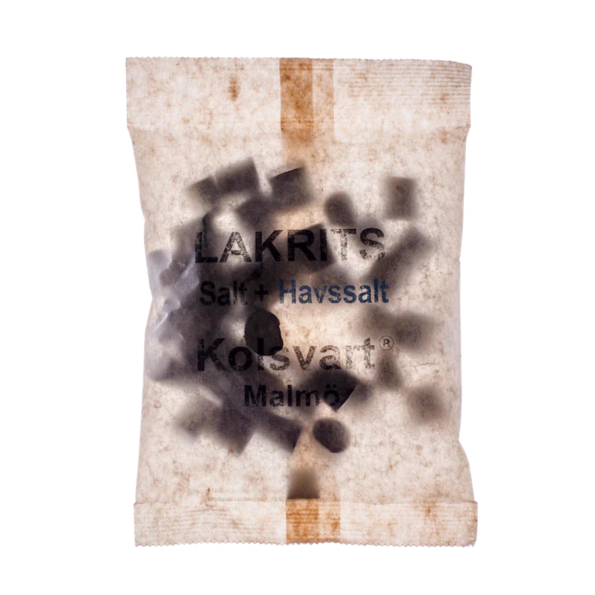 Kolsvart Lakrits Salt + Havsalt Swedish Salty Liquorice Buttons With