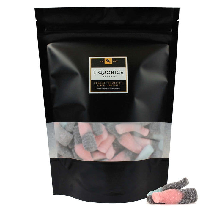 Lutti Bubblizz Liquorice - Sweet, Sour & Salty Bubblegum Flavour Bottles