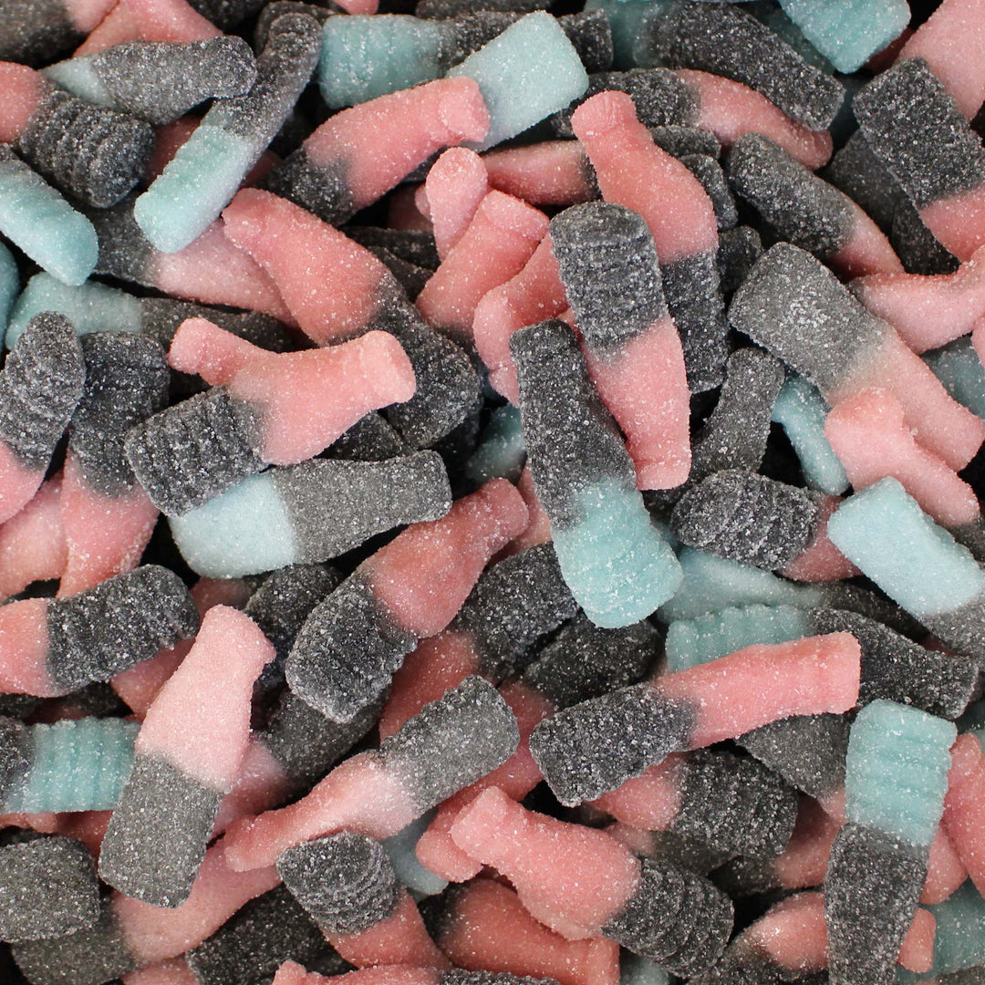 Lutti Bubblizz Liquorice - Sweet, Sour & Salty Bubblegum Flavour Bottles