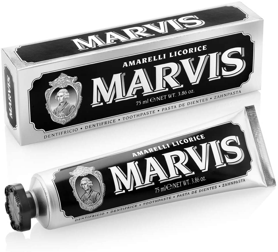 Marvis Amarelli Liquorice & Mint toothpaste (75ml)-Italian Liquorice-Liquorice Heaven
