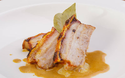 Ribbestek - Swedish Roast Pork & Crackling With Liquorice & Bay Leaves