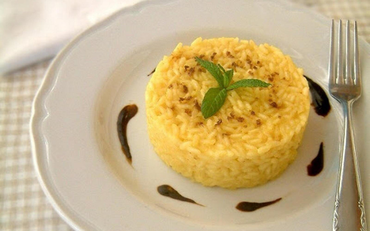 Saffron Risotto With Liquorice Sauce-Liquorice Recipes