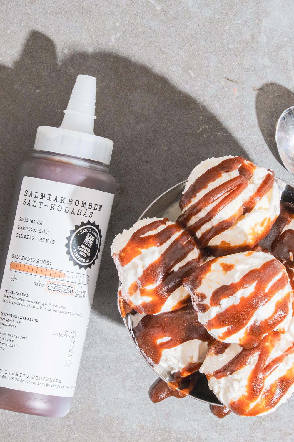 Haupt Lakrits Salmiakbomben Salt-Kolasås - Salt Liquorice & Caramel Sauce