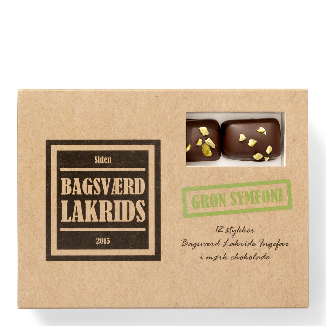Bagsværd Grøn Symfoni - Ginger Liquorice Caramel With Pistachio & Dark Chocolate - 125g (Copy)