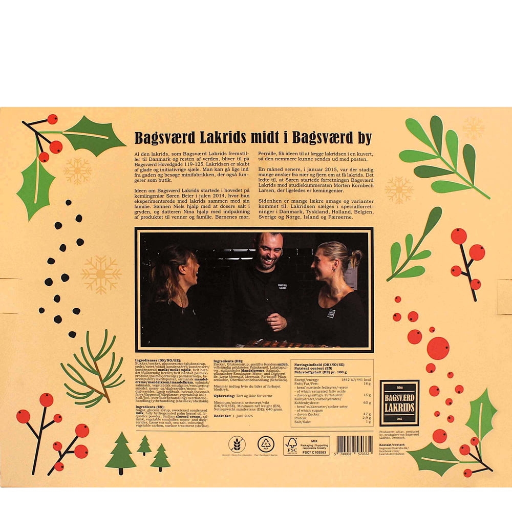 Bagsværd Lakrids 2025 Advent Calendar - Handmade Liquorice Caramels