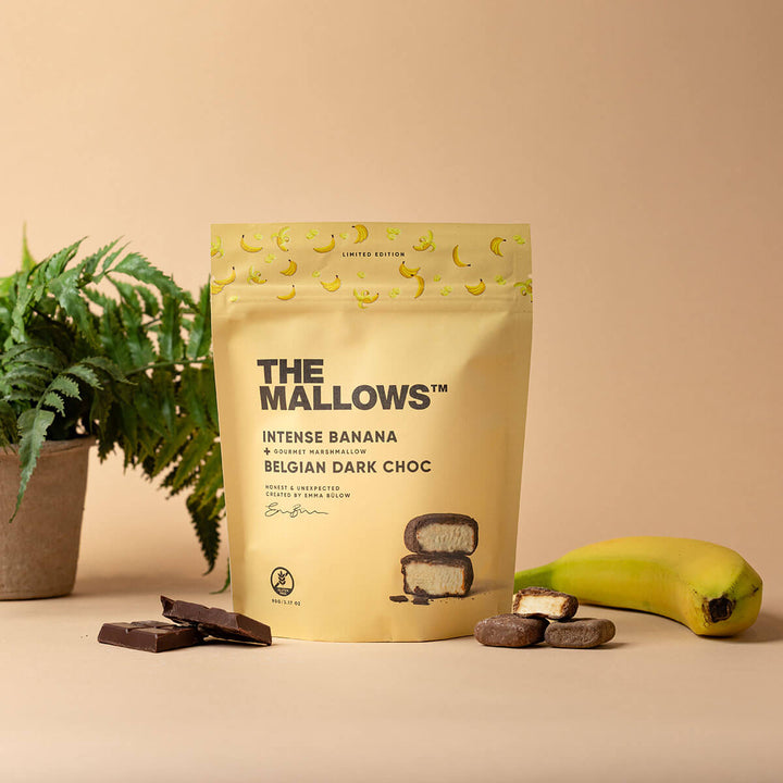 Banana - Banana Marshmallows with Dark Chocolate (90g)
