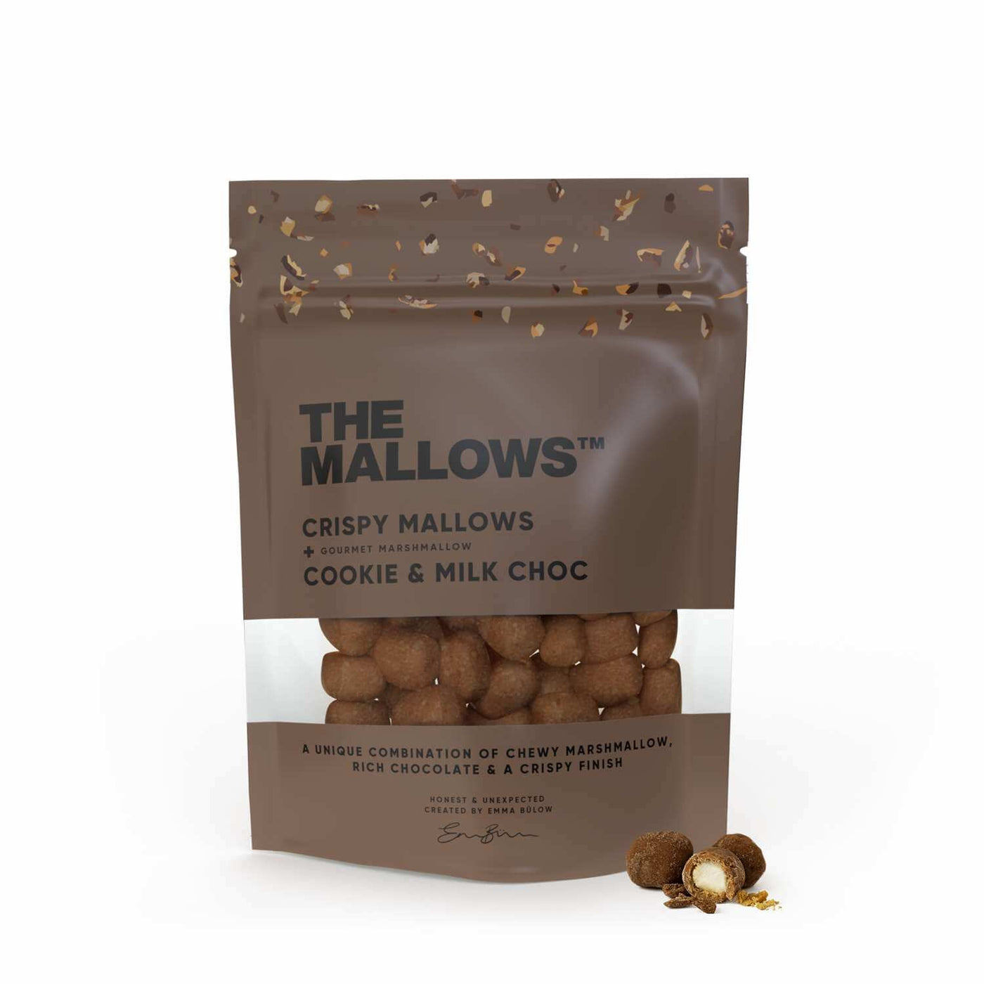 Crispy Mallows – Organic Marshmallows With Cookie & Milk Chocolate (90g)