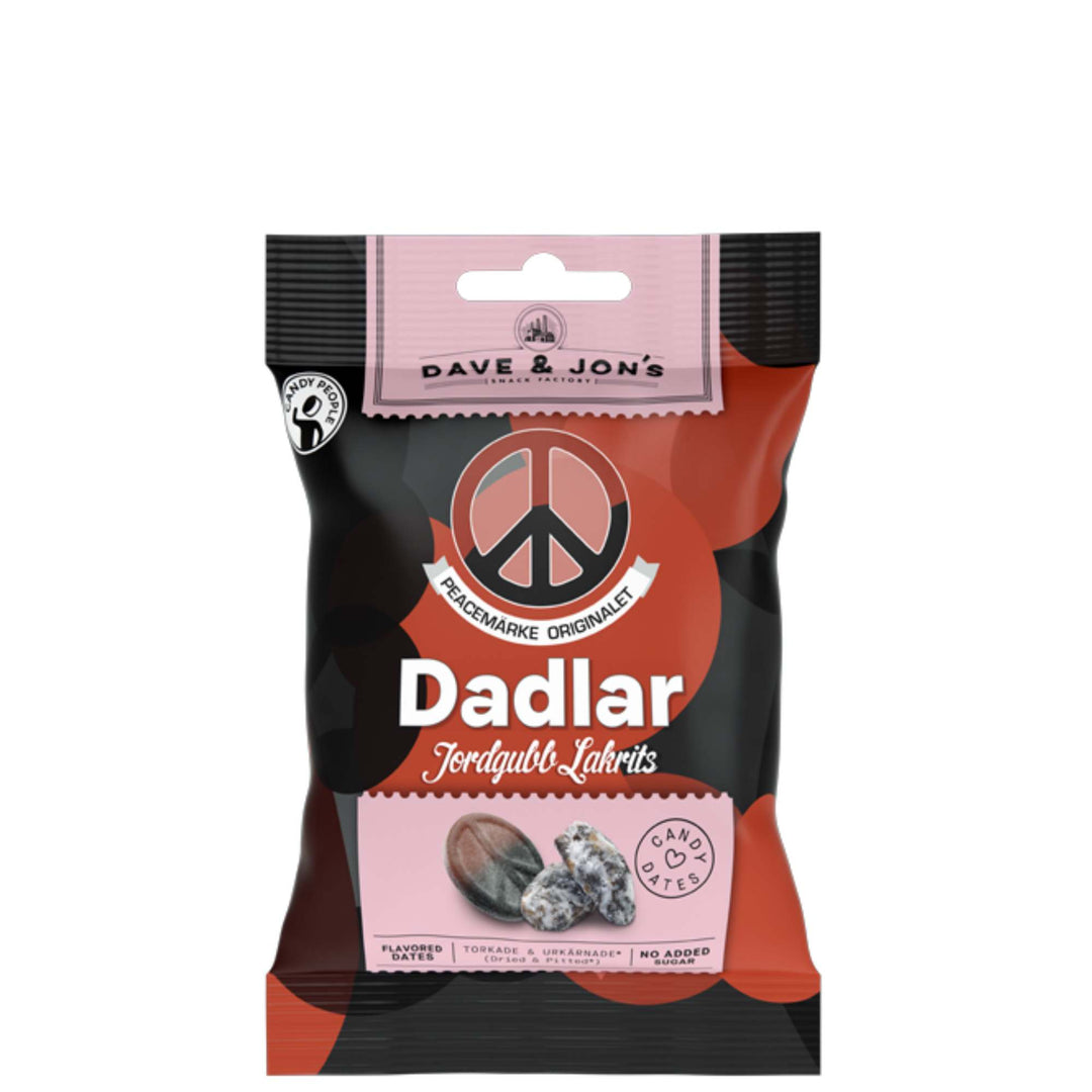 Dave & Jons Peacemärke - Pitted dates with Strawberry & Liquorice (50g)