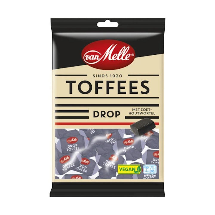 Drop Toffee – Dutch Salmiak (Salty) Vegan Liquorice Toffee