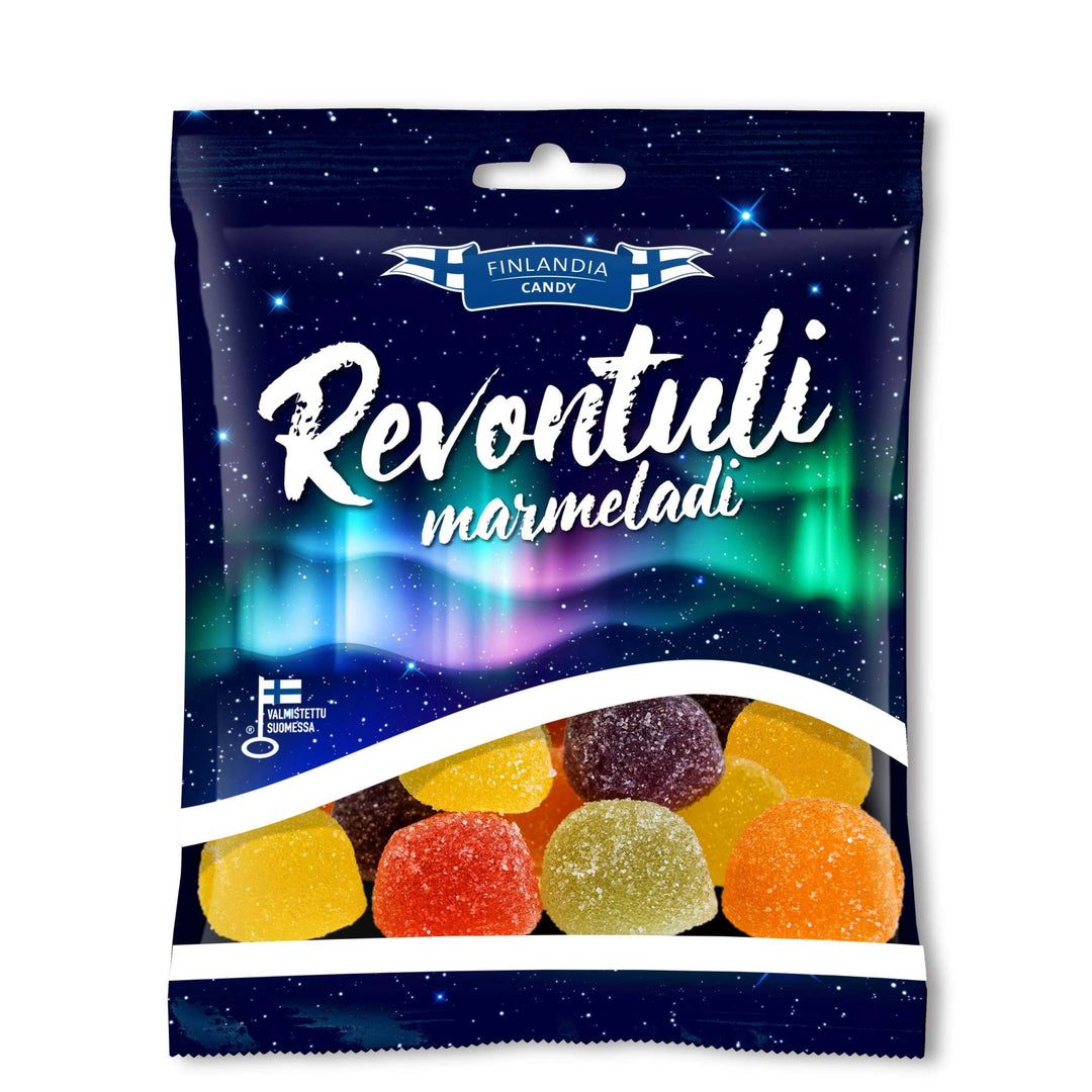Finlandia Revontuli Marmeladi – Vegan Fruity Marmalade Jelly Sweets