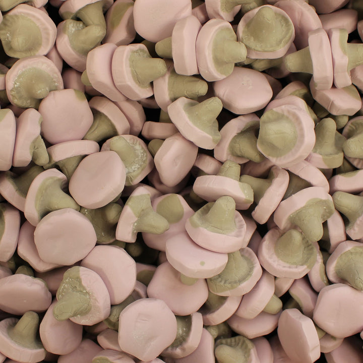 Franssons Viol/Lakrits Svampar – Salty Liquorice & Violet Foam Mushrooms
