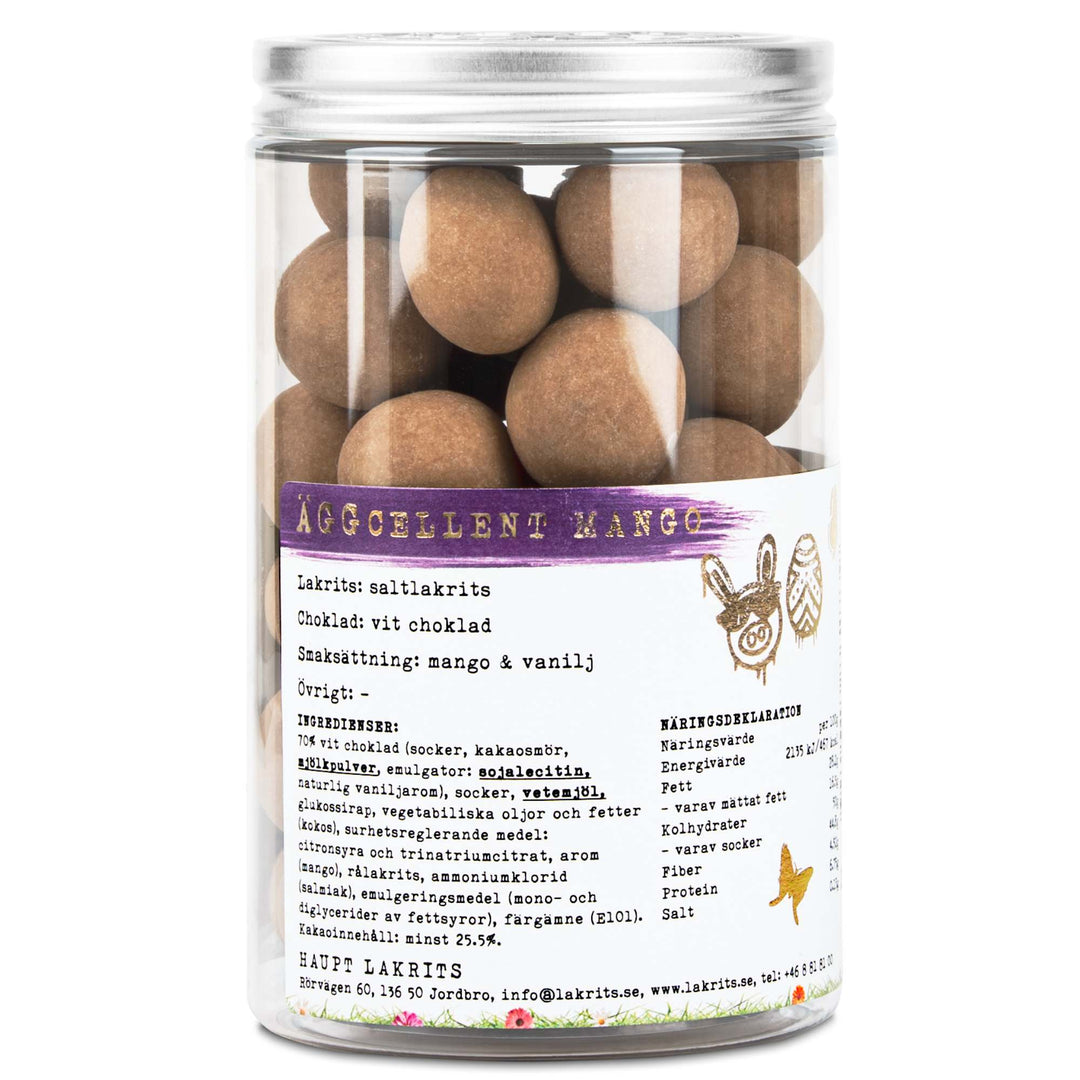 Äggcellent Mango – With White Chocolate, Vanilla & Salted Liquorice