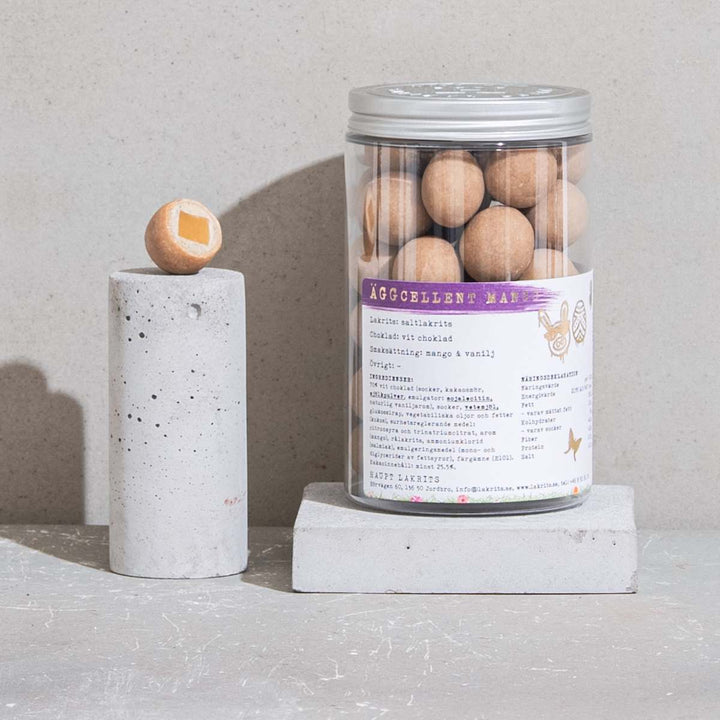 Äggcellent Mango – With White Chocolate, Vanilla & Salted Liquorice