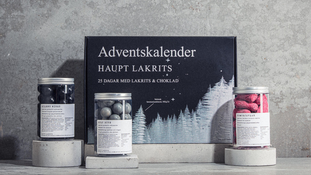 Haupt Lakrits 2026 Swedish Liquorice Advent Calendar