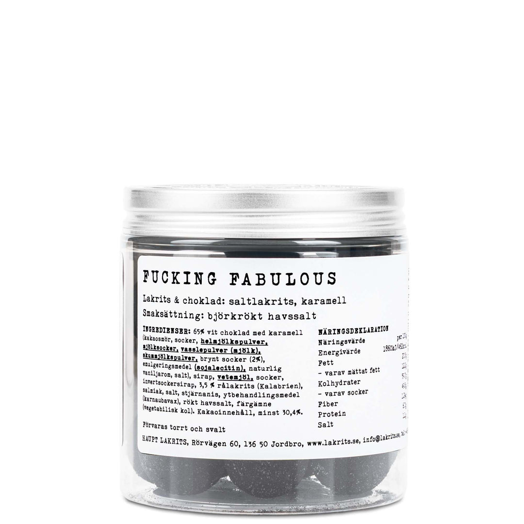 Haupt Lakrits F*cking Fabulous - Swedish Liquorice, dulce de leche chocolate & smoked sea salt
