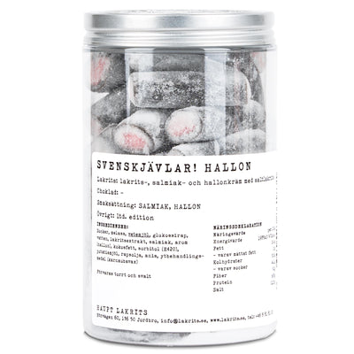 Haupt Lakrits Svenskjävlar Hallon - Extreme Salt Liquorice & Raspberry