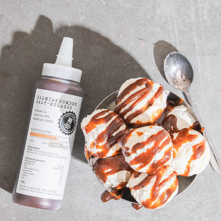 Haupt Lakrits Salmiakbomben Salt-Kolasås - Salt Liquorice & Caramel Sauce