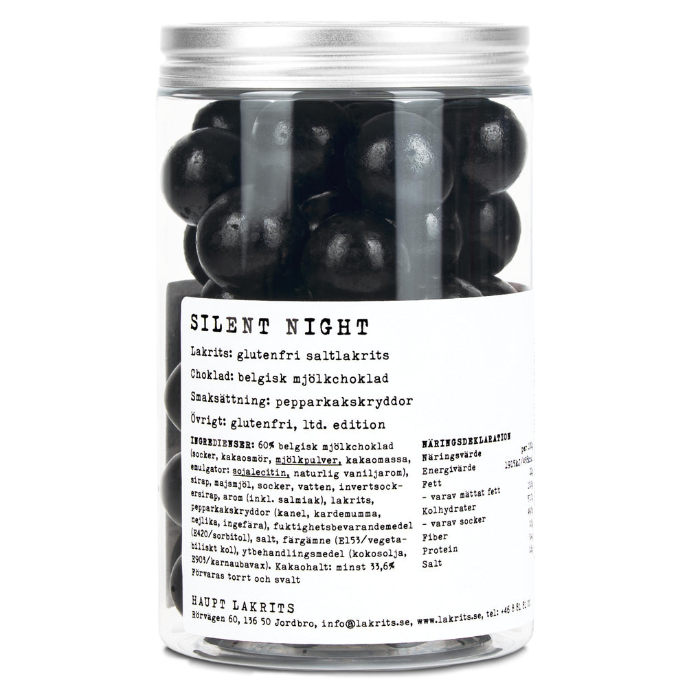 Haupt Lakrits Silent Night – Salty Liquorice, Belgian Milk Chocolate & Gingerbread Spices