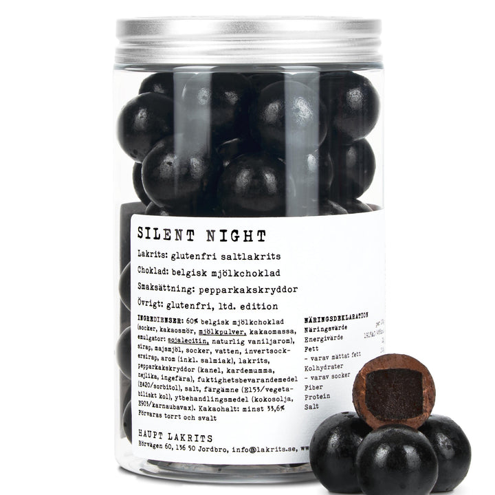 Haupt Lakrits Silent Night – Salty Liquorice, Belgian Milk Chocolate & Gingerbread Spices