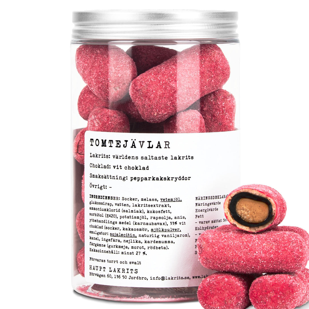 Haupt Lakrits Tomtejävlar - Extreme Salt Liquorice, Chocolate & Gingerbread Spices