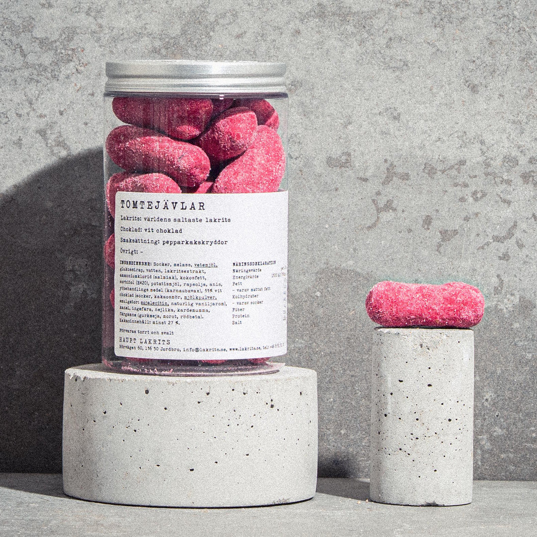 Haupt Lakrits Tomtejävlar - Extreme Salt Liquorice, Chocolate & Gingerbread Spices