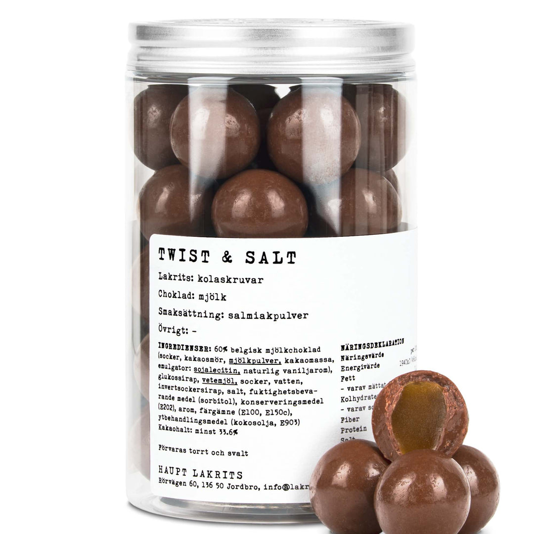 Haupt Lakrits Twist & Salt – Milk Chocolate Covered Caramel With Ammonia