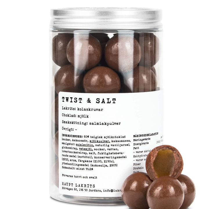 Haupt Lakrits Twist & Salt – Milk Chocolate Covered Caramel With Ammonia