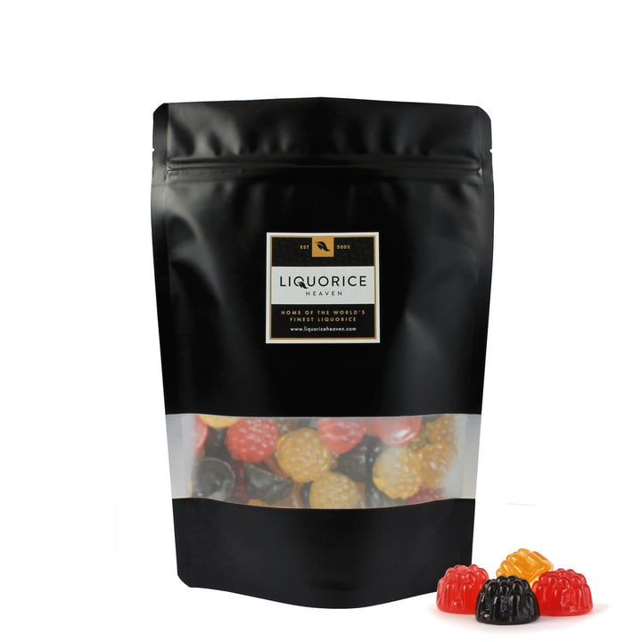 Joris Gekleurde Braambessen – Hard Liquorice & Fruity Berry Shaped Gums