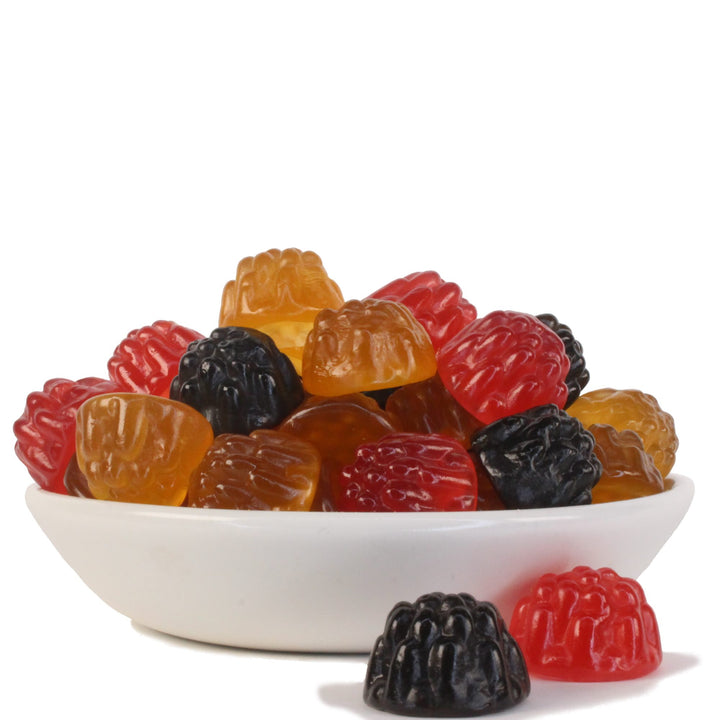 Joris Gekleurde Braambessen – Hard Liquorice & Fruity Berry Shaped Gums