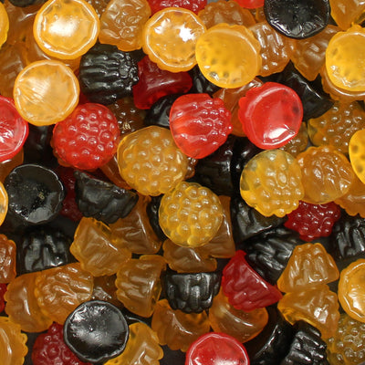 Joris Gekleurde Braambessen – Hard Liquorice & Fruity Berry Shaped Gums