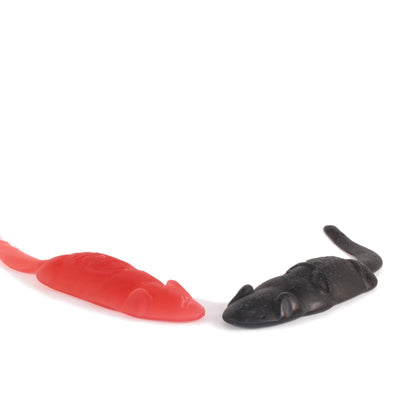Joris Ratten - Giant Red or Black Gummy Rats (Pouch of four)