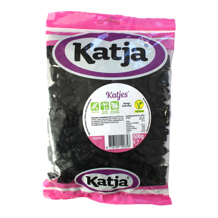Katja Katjes – Hard Sweet & Chewy Black Liquorice Cats
