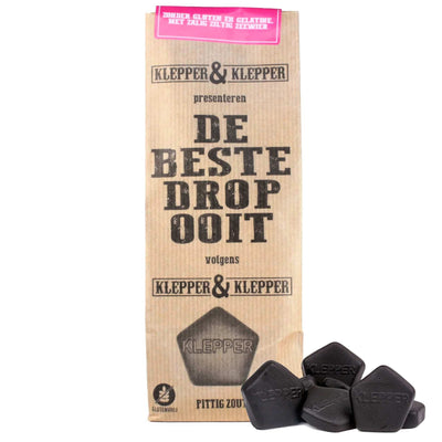 Klepper & Klepper Pittig Zout: 'Spicy' Salty Dutch Black Liquorice With Seaweed
