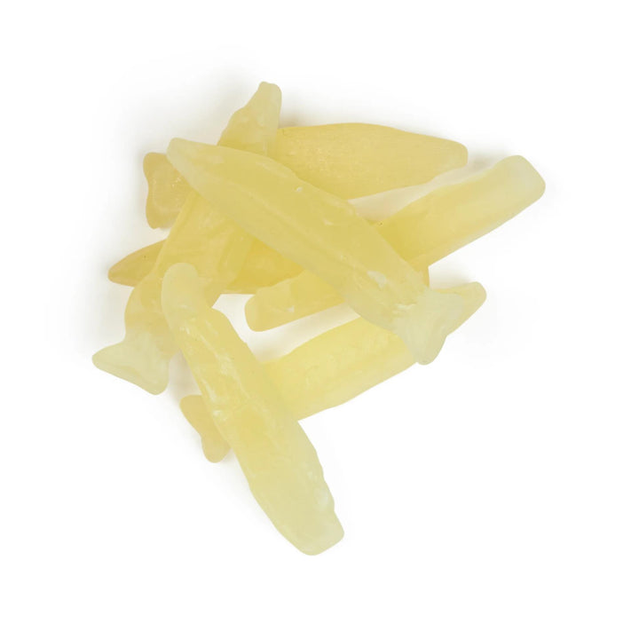 Kolsvart Lakrits Gäddan Fläder – Fish Shaped Sweet Elderflower Gums