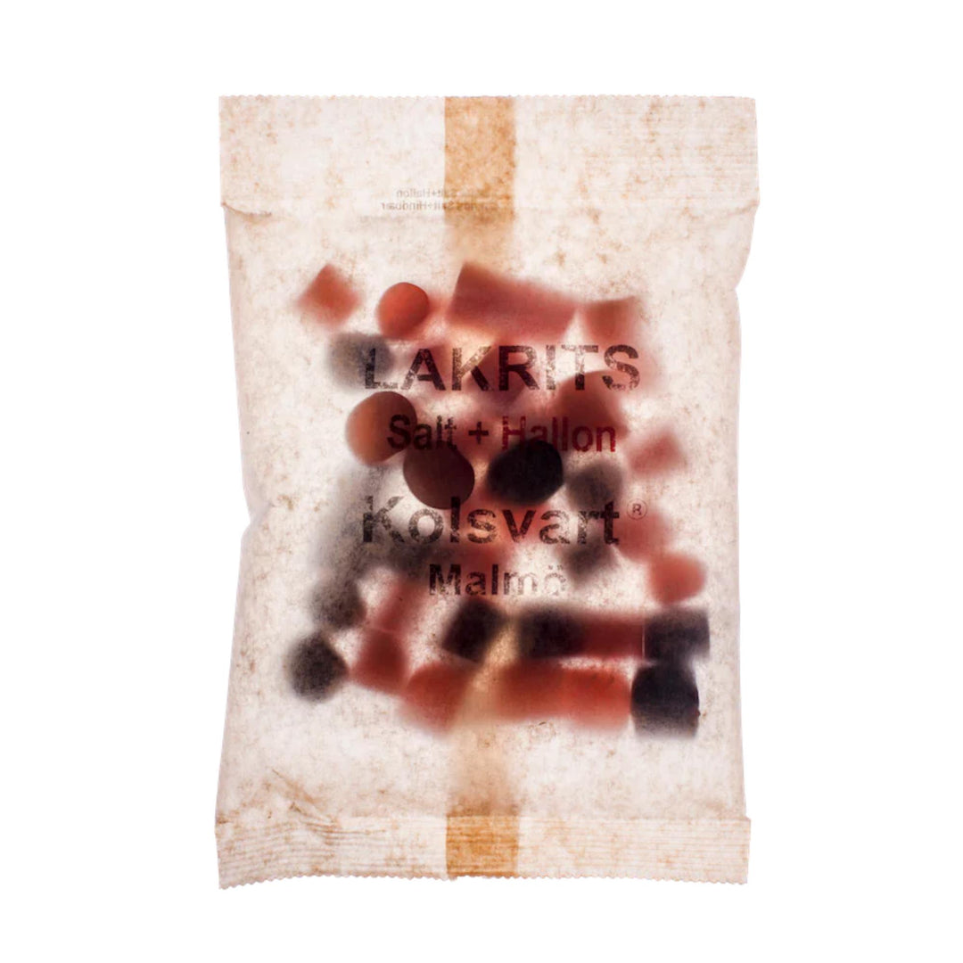 Kolsvart Lakrits Salt + Hallon - Swedish Salt Liquorice & Raspberry Buttons