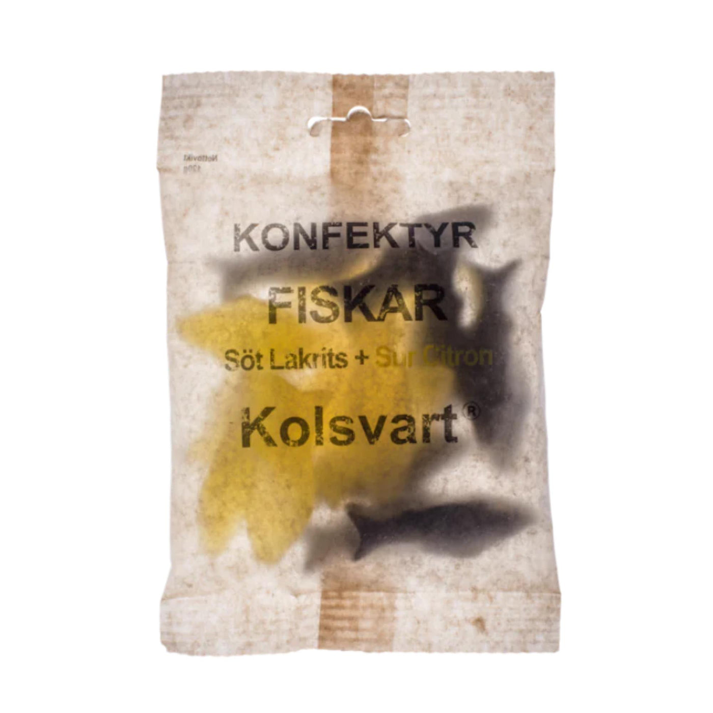 Kolsvart Lakrits Söt Lakrits + Sur Citron – Sweet Liquorice & Sour lemon Fish