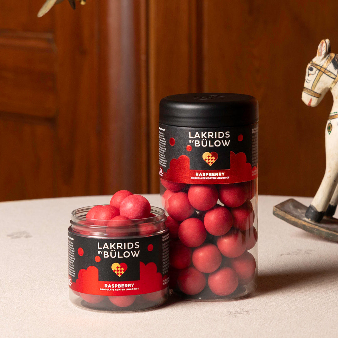 Lakrids Crispy Raspberry - Pink Raspberries & White Chocolate Coated Liquorice