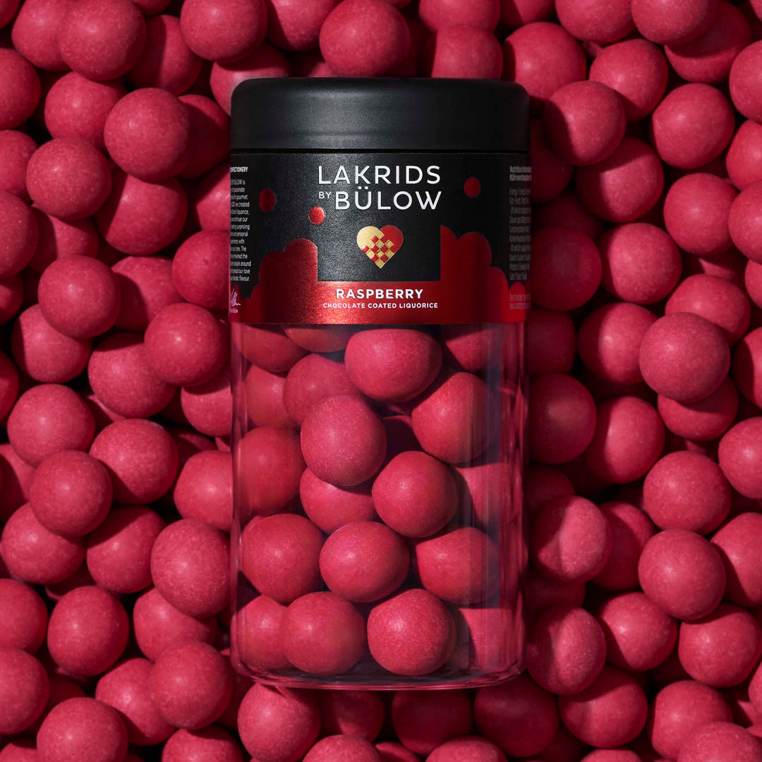 Lakrids Crispy Raspberry - Pink Raspberries & White Chocolate Coated Liquorice