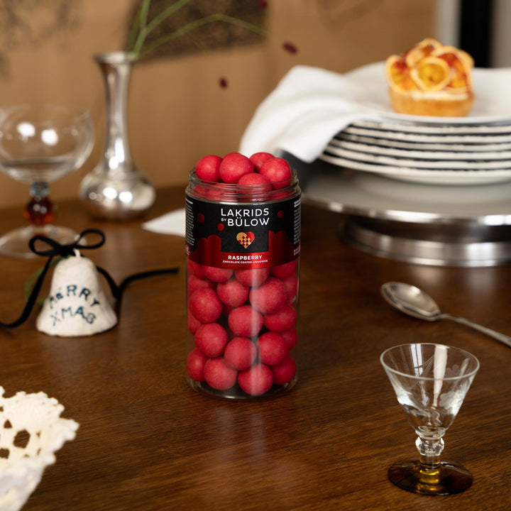 Lakrids Crispy Raspberry - Pink Raspberries & White Chocolate Coated Liquorice
