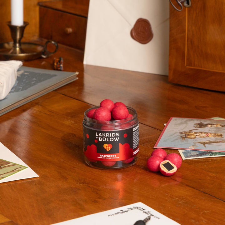 Lakrids Crispy Raspberry - Pink Raspberries & White Chocolate Coated Liquorice