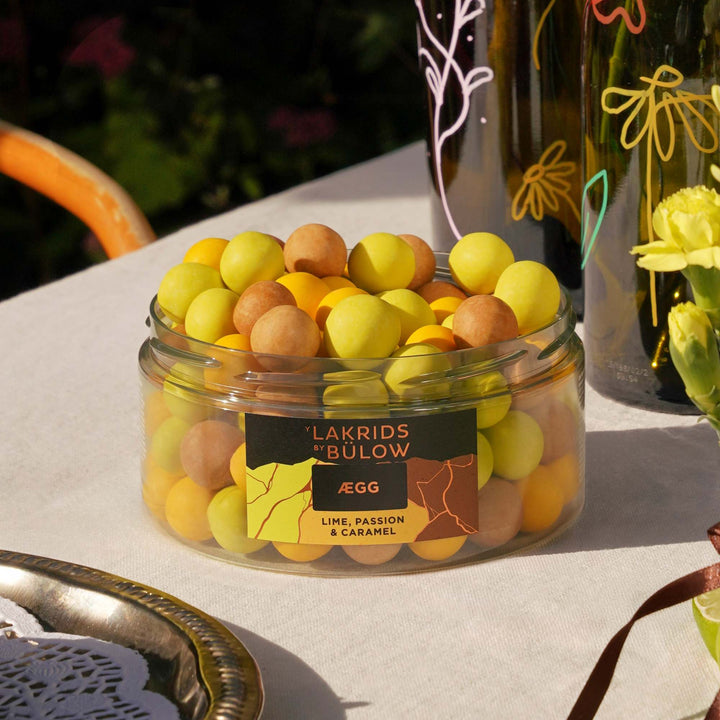 Lakrids ÆGG Large Mixed Tub - Lime, Crispy Caramel & Passion Fruit