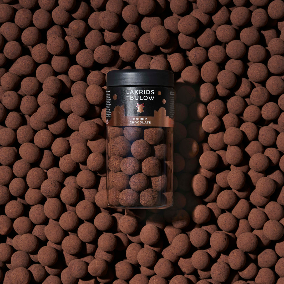 Lakrids Double Chocolate – Liquorice Coated in Dulce Chocolate & Crunchy Cocoa Nibs