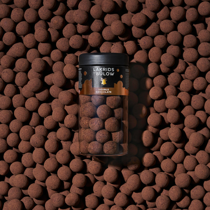 Lakrids Double Chocolate – Liquorice Coated in Dulce Chocolate & Crunchy Cocoa Nibs