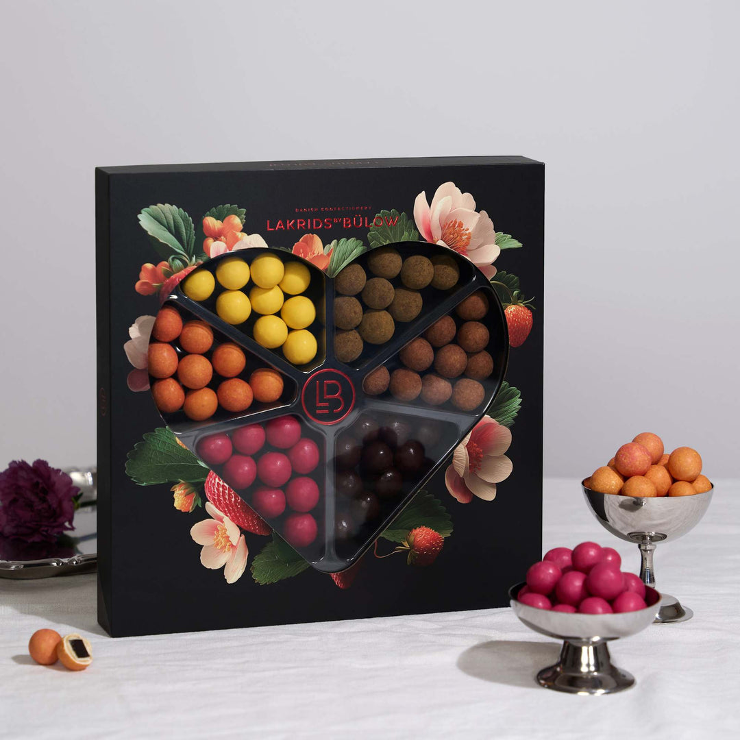 Lakrids LOVE Chocolate Coated Liquorice Gift Selection Box (435g)