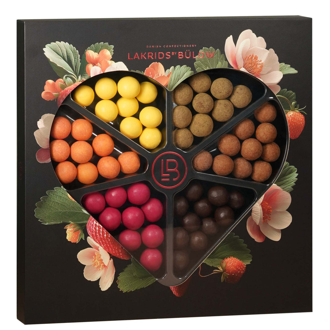 Lakrids LOVE Chocolate Coated Liquorice Gift Selection Box (435g)