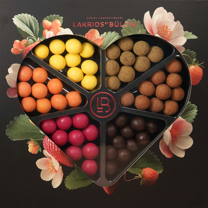 Lakrids LOVE Chocolate Coated Liquorice Gift Selection Box (435g)