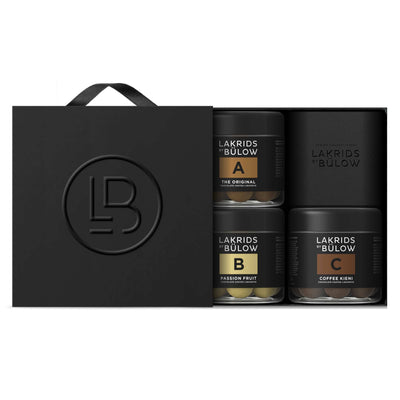 Lakrids Original, Passion Fruit & Coffee Kieni Liquorice Gift Set-Lakrids by Bülow-Lakrids by Bülow